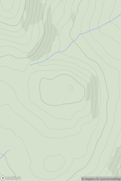 Thumbnail image for Creag Shoilleir [Glen Albyn and the Monadh Liath] [NH816177] showing contour plot for surrounding peak